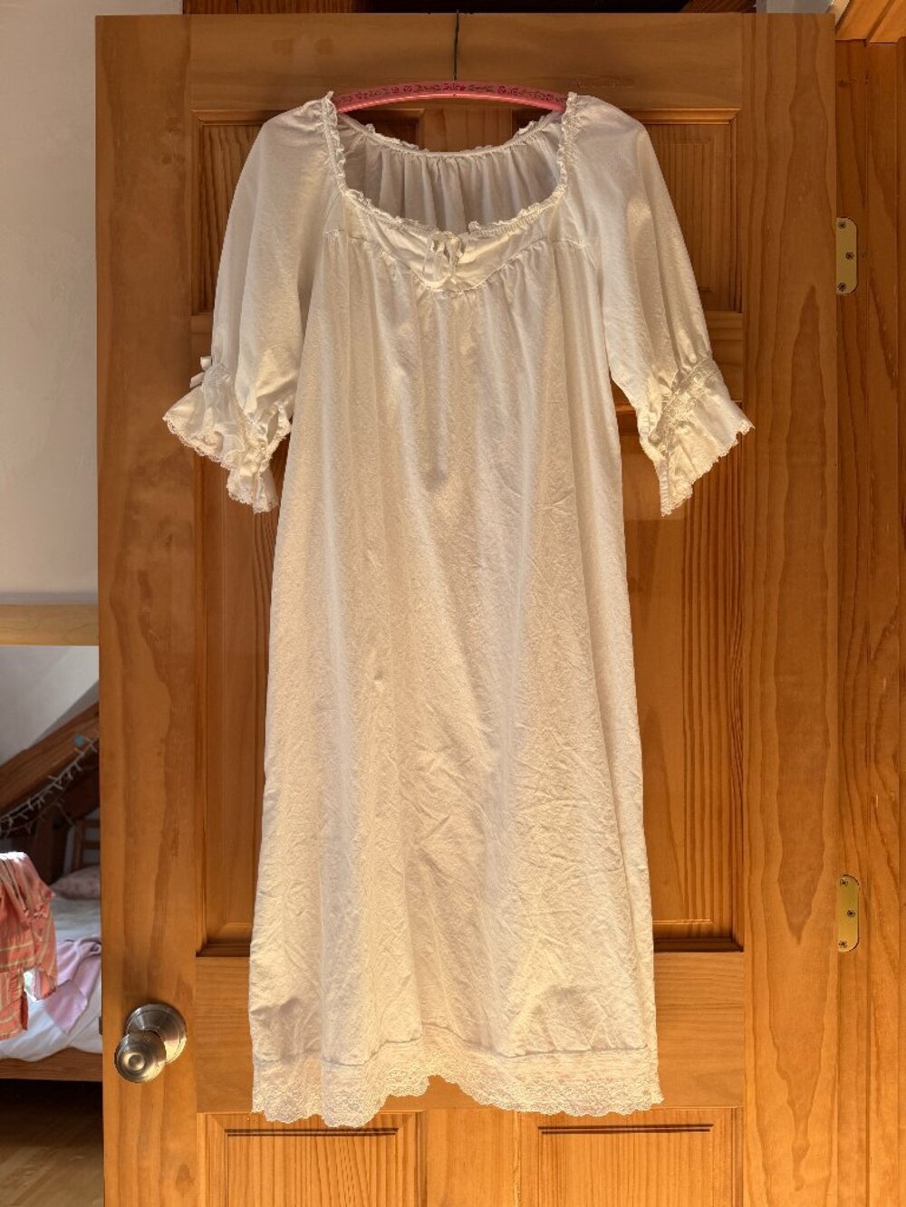 Victorian Georgian Nightgown Undergarment Dress Halloween Size M